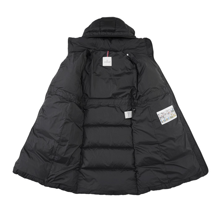 モンクレール ロング ダウンジャケット MONCLER BROUFFIER LONG DOWNJACKET レディース ロング丈 ブランド コート  1C00012 53A5E 999 ブラック