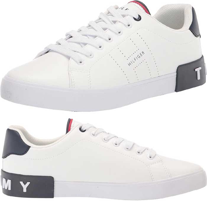 トミー ヒルフィガー メンズ レズモン スニーカー TOMMY HILFIGER TM REZMON SHOES  靴 くつ ブランド ローカット シューズ 男性 tmREZMON WHITE｜season｜02