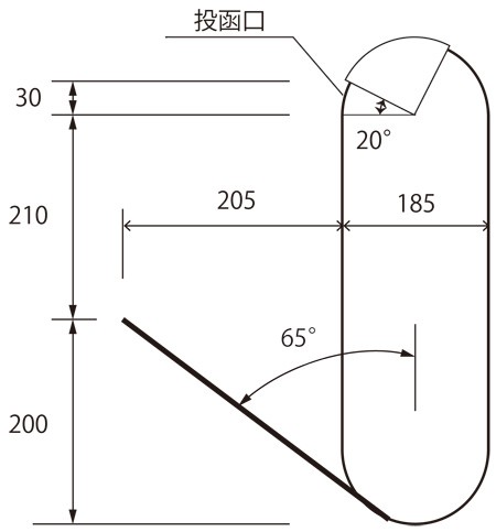 郵便ポスト 壁掛け ME-FA メイファ モデル825 （ブラックのみ