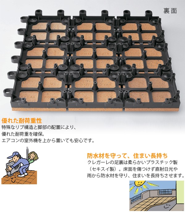 セキスイ床化粧材 CREGARE クレガーレ・Mono Tile（モノタイル）10枚