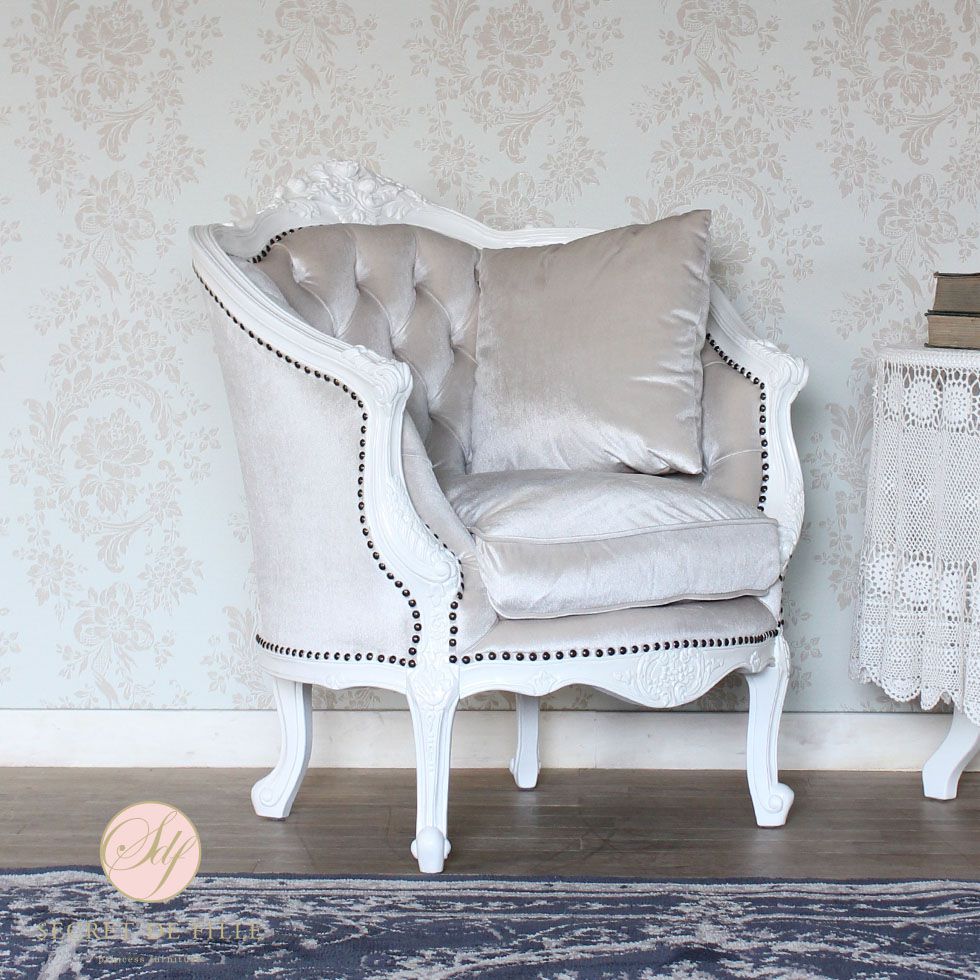 イタリアン ソファ 1人掛け アンティーク ロココ 姫系 猫脚 PUレザー