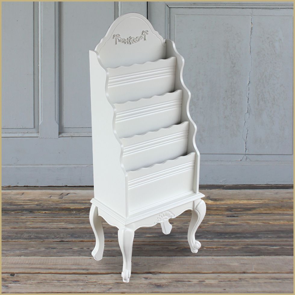 マガジンラック アンティーク 収納 本棚 姫系 マガジンスタンド ロココ