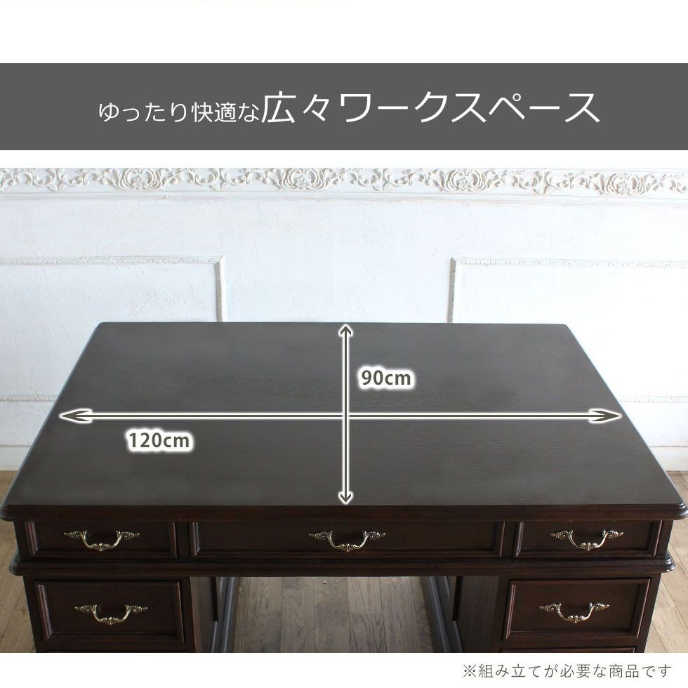 三越ブルージュ 高級デスク アンティーク 書斎机 昭和レトロ 両袖机 事務机 書斎机 デスク アールデコ 大型 広々