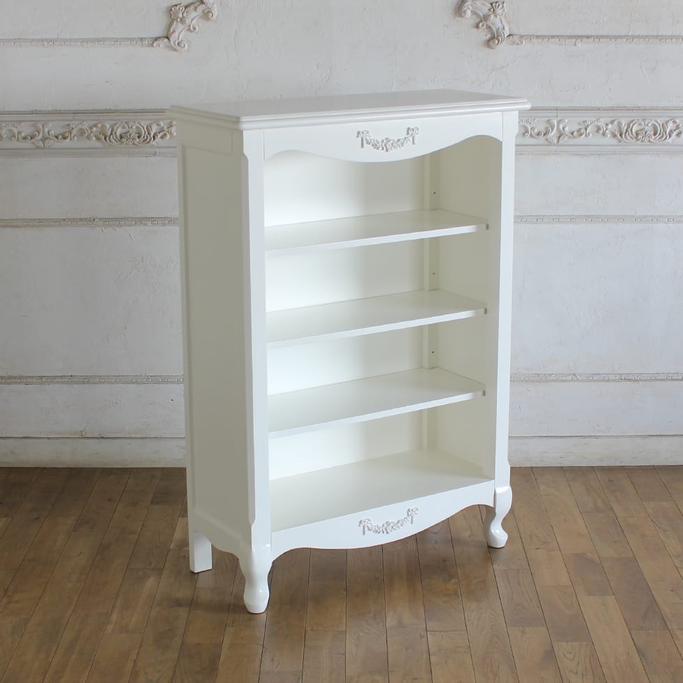 極美品ディスプレイラック　本棚　フラップ扉付 ロココ　アンティーク　猫脚　姫系 極美品ディスプレイラック 本棚 フラップ扉付 ロココ アンティーク 猫