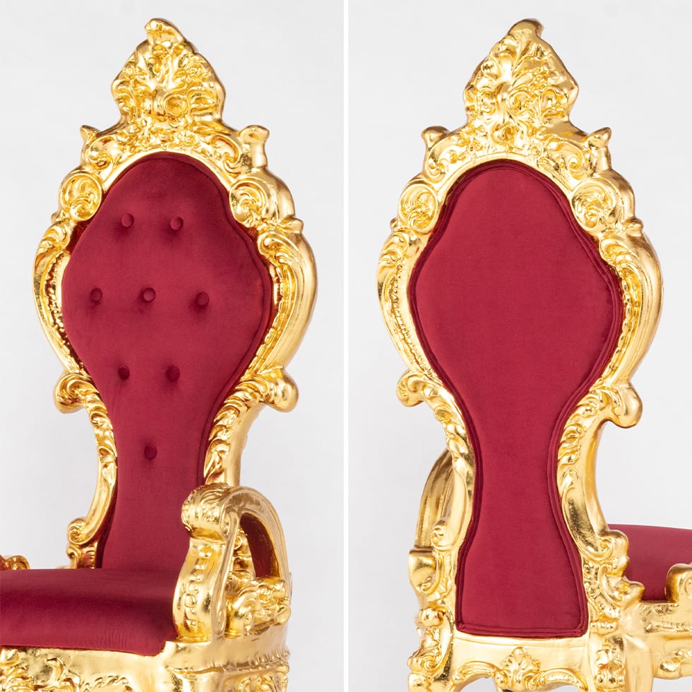 ロココ調 アームチェア 豪華 貴族 椅子 チェア ゴールドフレーム