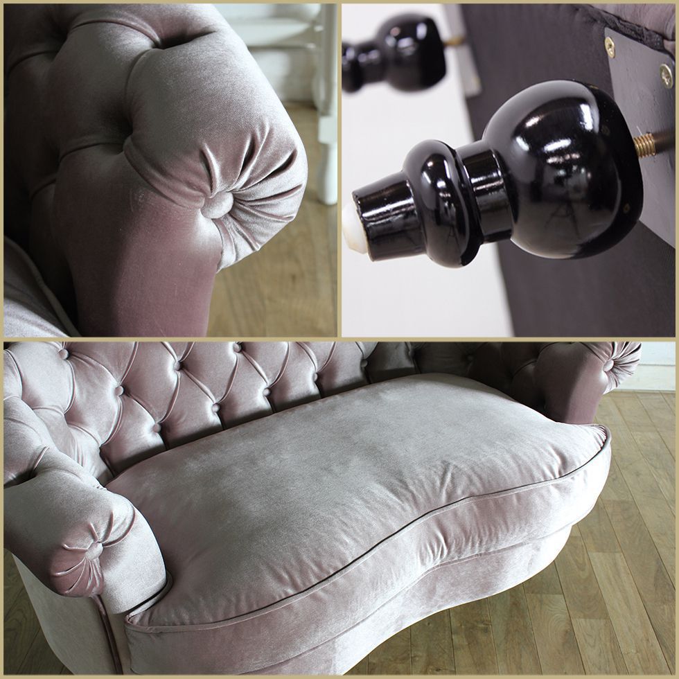 美品■mousofa モーソファ■2人掛けソファ ベルベット セピア ソファー かわいい Mousofa モーソファ 2人掛け セピア