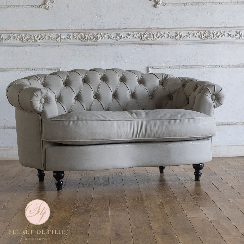 【Asami K 】アンティーク　シャビィシック　高級　2人用　ソファー Asami K 様専用】アンティーク シャビィシック 高級 2人用 ソファー