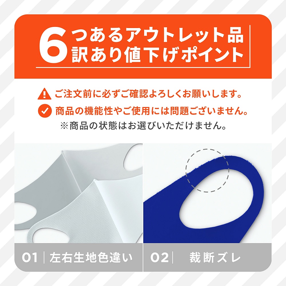 マスク 日本製 アウトレット 立体 洗える 3D FIT MASK 2枚入り