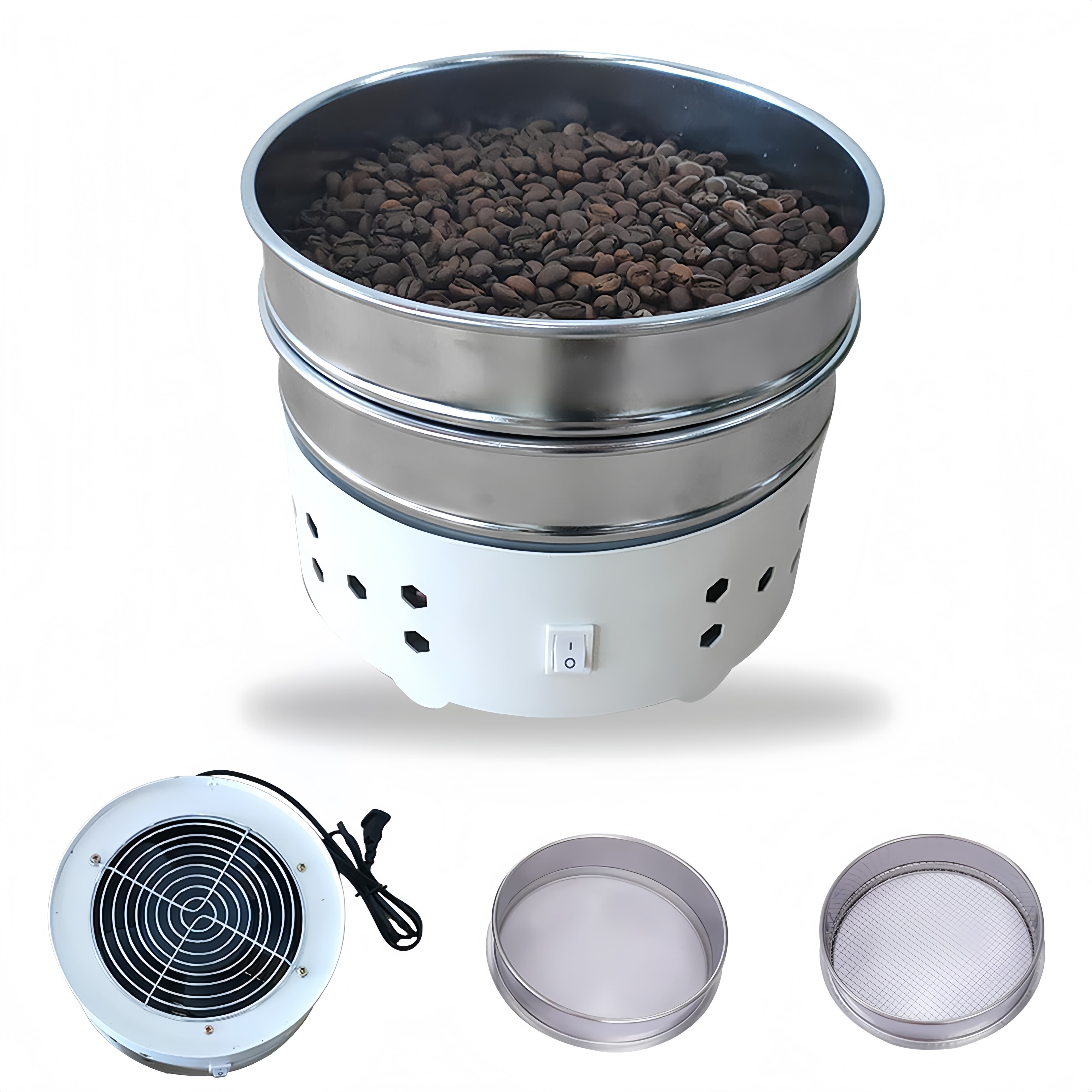 コーヒー焙煎機 二重層クーラー コーヒー豆急冷機 業務用・家庭用 110V
