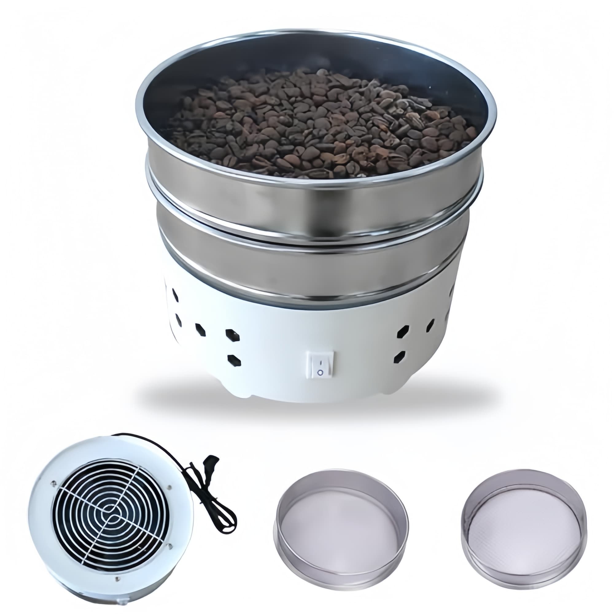 コーヒー焙煎機 二重層クーラー コーヒー豆急冷機 業務用・家庭用 110V