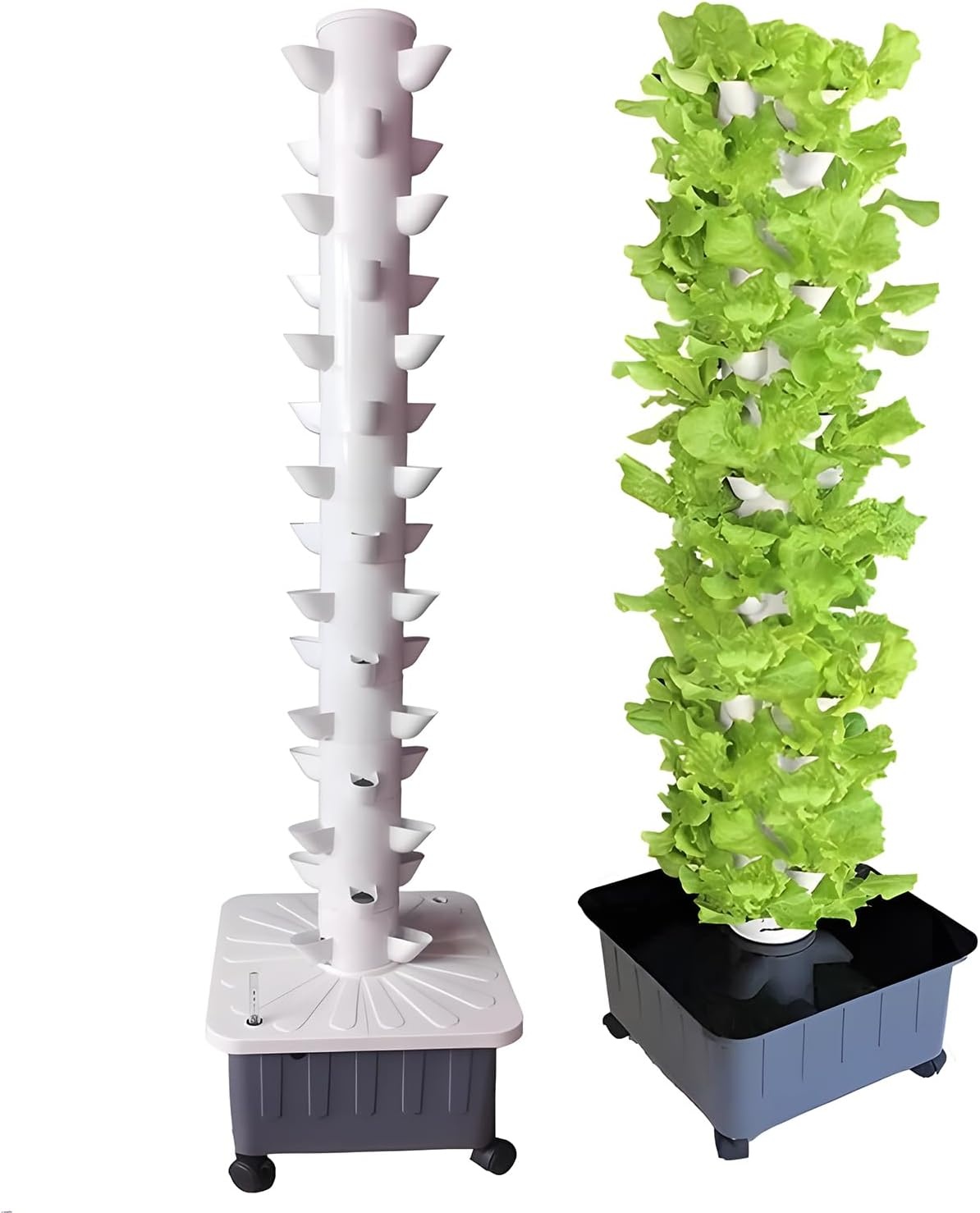 水耕栽培セット、水耕栽培システム 45 ポッド 垂直水耕栽培タワー LED