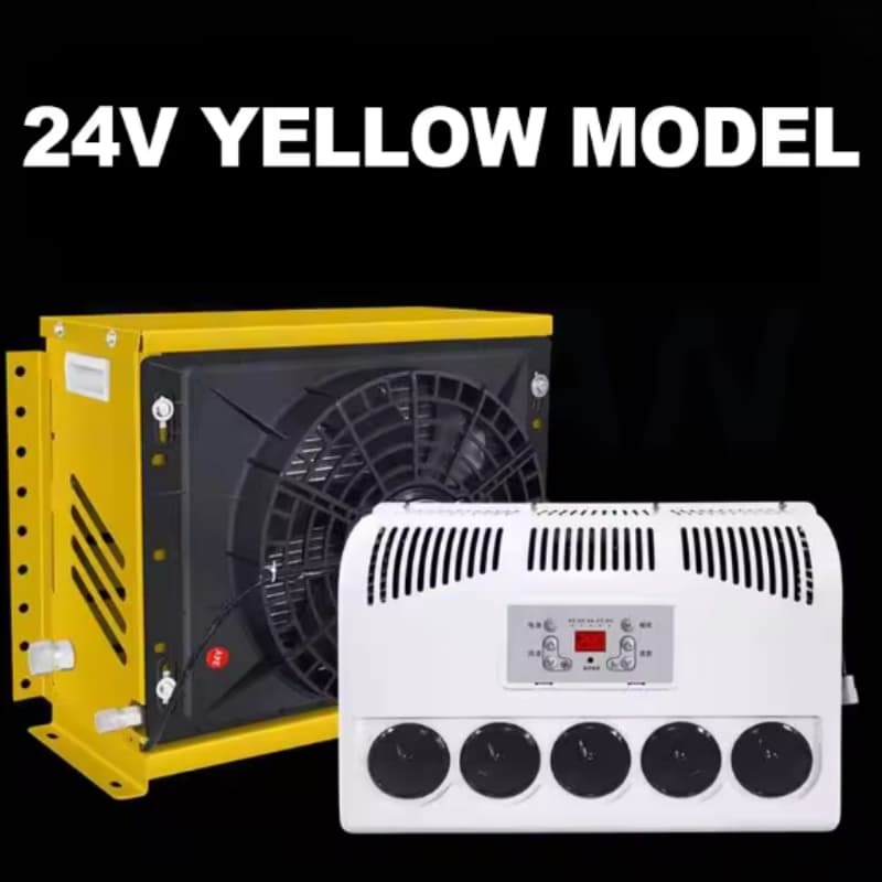 12V/24V車用電動エアコン、静音電気エアコン壁掛け式 冷却能力、住宅車