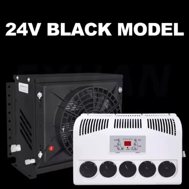 12V/24V車用電動エアコン、静音電気エアコン壁掛け式 冷却能力、住宅車