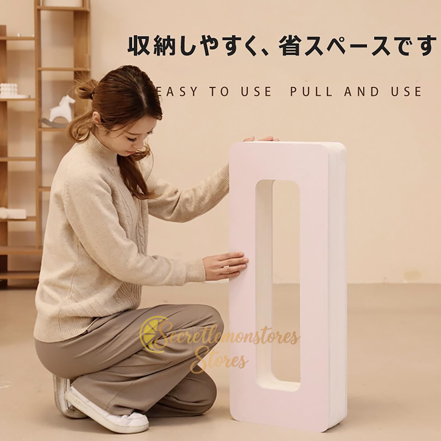 ペーパー商品陳列台 折りたたみ式 クラフト紙 ディスプレイラック