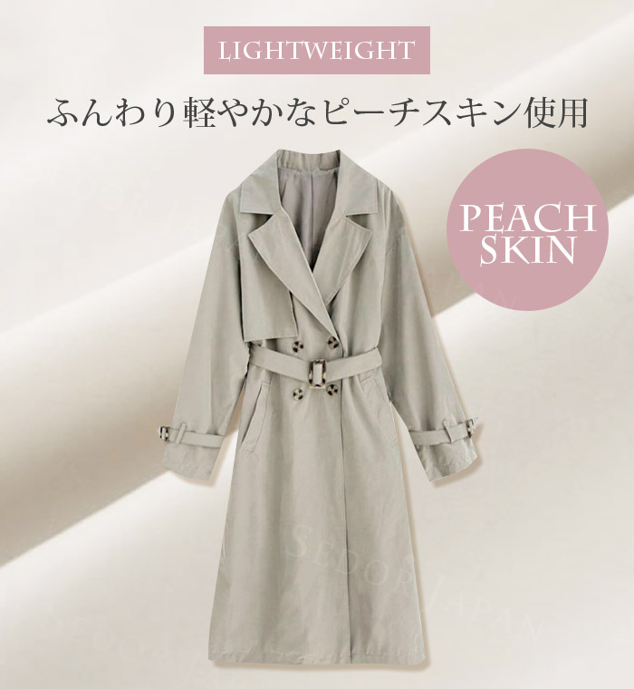 セドールJAPAN コート レディース ジャケット トレンチコート ライト