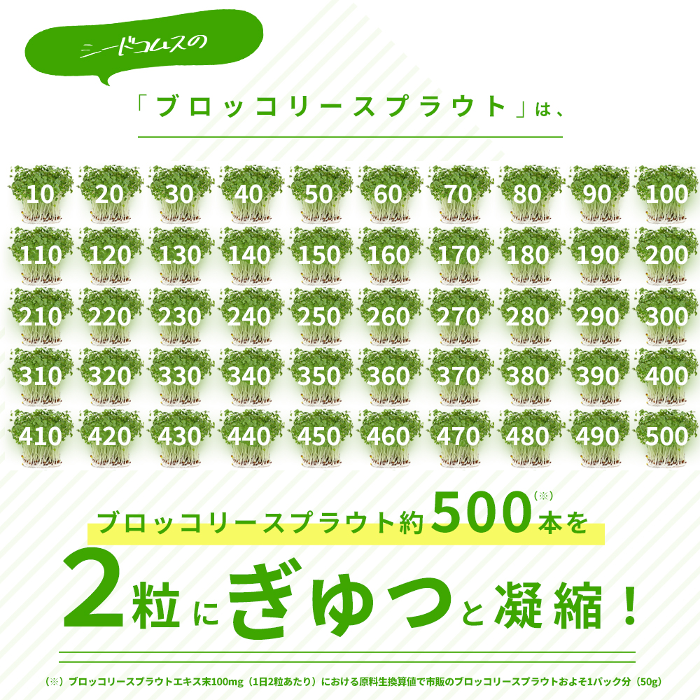 seedcoms（シードコムス） ブロッコリースプラウト サプリ