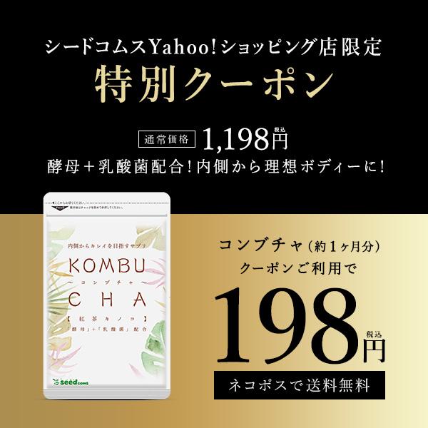 クーポンで198円 サプリ サプリメント コンブチャ 約1ヵ月分 ダイエット サプリ