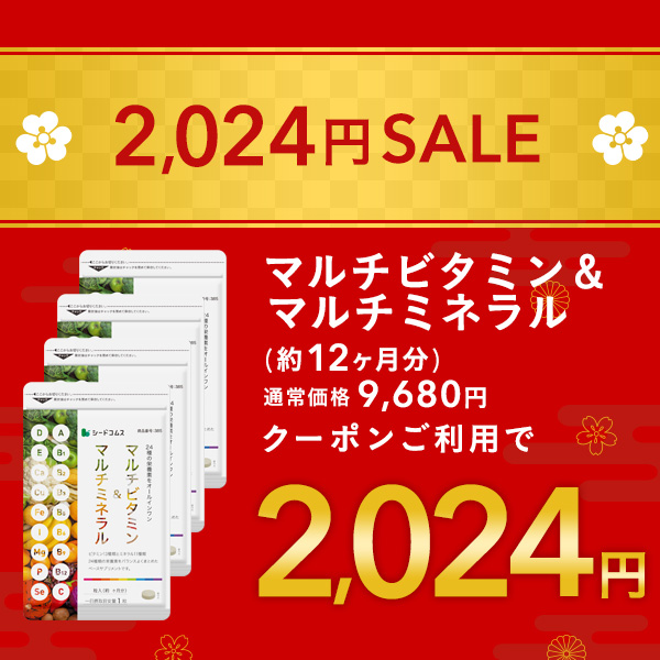 大容量SALE★2,024円 マルチビタミン＆マルチミネラル 約12ヵ月分 サプリ サプリメント