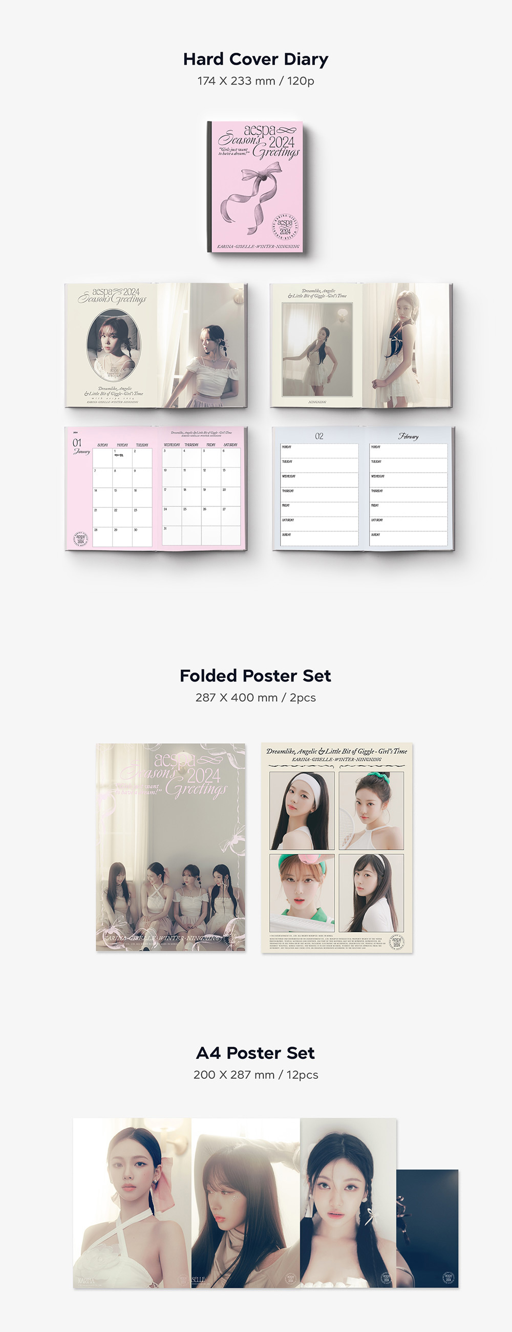 【未開封】aespa 2024 SEASON'S GREETINGS★特典付き aespa 2024 Official Season's Greetings – kheartshop