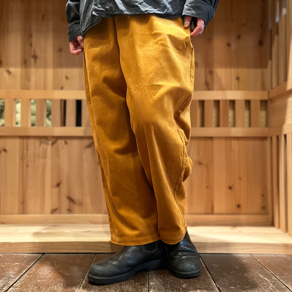VOIRY ヴォイリー | SUNDAY PANTS CORDUROY [MUSTARD] サンデーパンツ