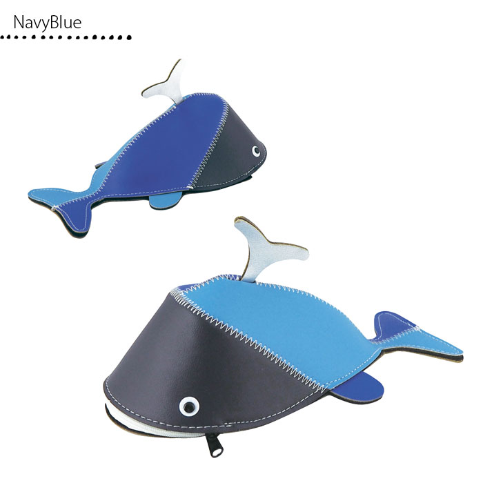 メール便 ペンケース 筆箱 おしゃれ ガジェットケース WHALE CASE