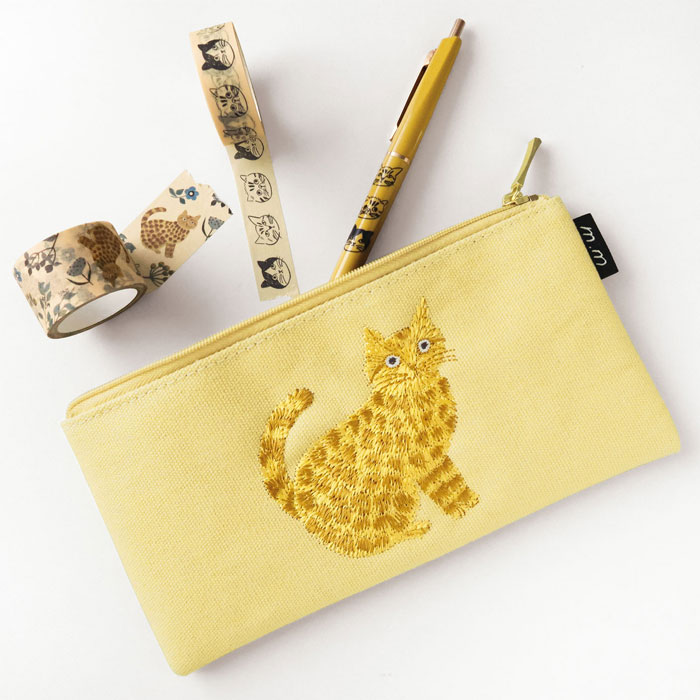 MATOKA（マトカ） ペンケース おしゃれ 女子 猫 動物 松尾ミユキ 刺繍