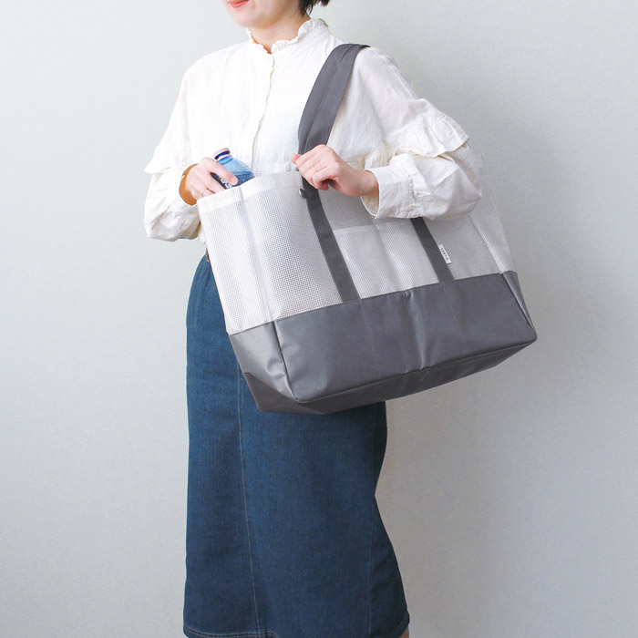 OUR メッシュトート　medium トートバッグ レディース 大容量 メッシュトート ビニール SORTIR
