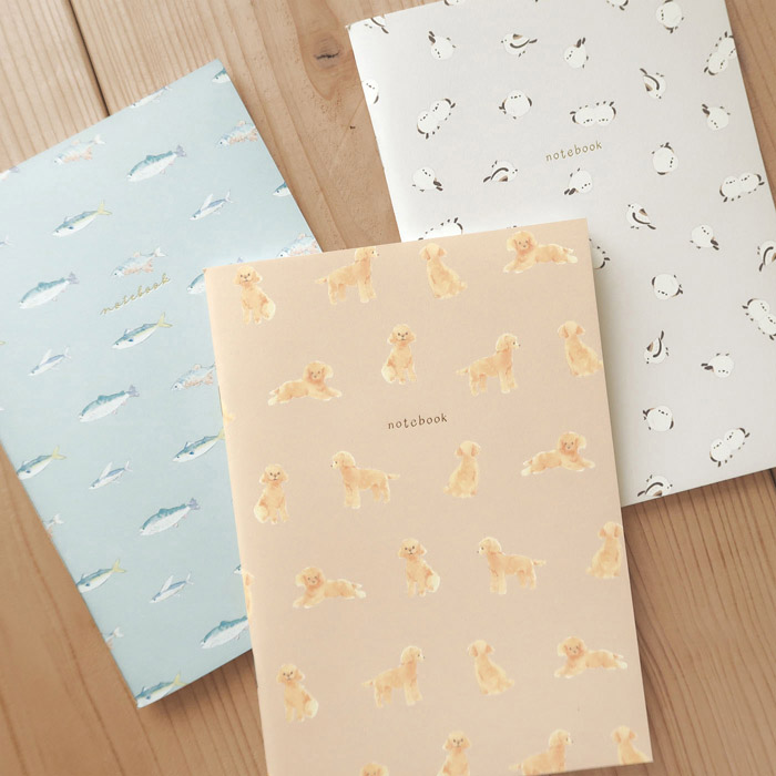 Lサイズ ノート 花と動物 ノート A5 方眼 EVERYDAY NOTEBOOKノートブック 方眼ノート MATOKA