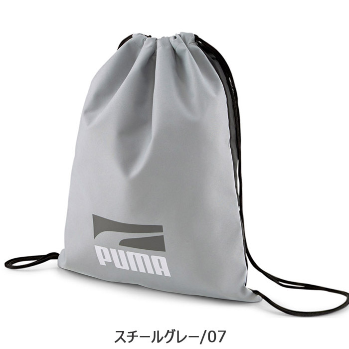 メール便 PUMA プーマ バッグ ナップサック プラス ? 14.5L 078393 ロゴ 巾着 ジムサック シューズバッグ ジムバッグ ジム 靴  :fu078393:seek. - 通販 - Yahoo!ショッピング