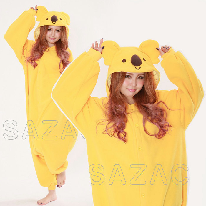 コスプレ　コアラのマーチ　ケンタオ　着ぐるみ　パジャマ　男女兼用　黄色 szc095.jpg