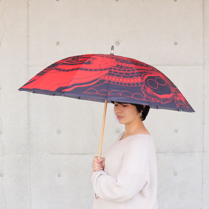 和傘 和楽傘 晴雨兼用1級遮光・遮熱折傘&12本骨長傘セット 742137