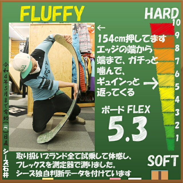 【オリジナル解説あります】MOSS SNOWSTICK FLUFFY 154cm　モススノースティック フラッフィー 2021-22モデル