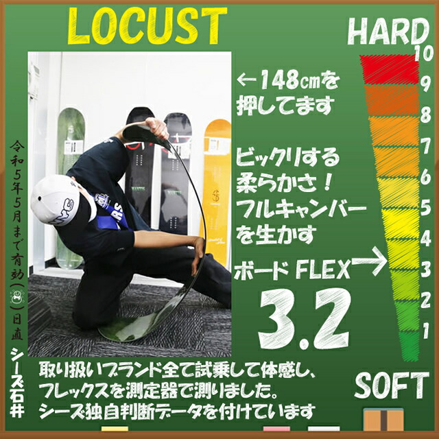 【オリジナル解説】CROOJA LOCUST 148-151-154cm 2022-23