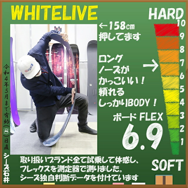 オリジナル解説】NOVEMBER WHITELIVE 154-158cm ノーベンバー ホワイト