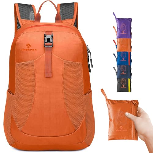 アウトドアバック 超軽量携帯リュック 折りたたみ可能バックパック 耐久性のある 22L大容量 収納性 マルチカラー 休暇、学校、キャンプ_1