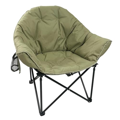 アウトドア チェア ムーンチェア キャンプ イス 折りたたみ 椅子 メッシュポケット付き 収納袋付き M-2346の画像