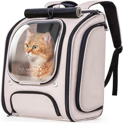 ペットバックパック バブル リュック 犬 猫 キャリー リュック 透明な窓 通気性 猫キャリーバッグ 猫 小中型犬用 バッグ 折り畳み 旅行 通院 防災 避難用_1
