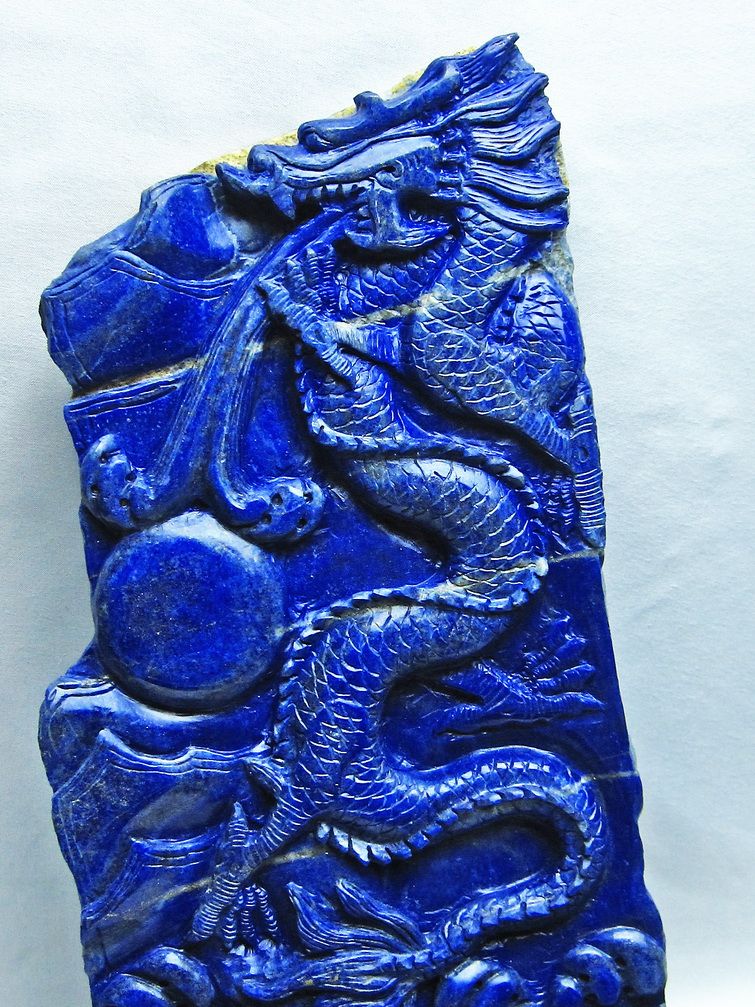 ラピスラズリー　彫刻置物　布袋様　重さ約4.2Kg ラピスラズリー 彫刻置物 布袋様 重さ約4.2Kg