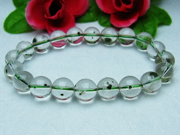 ホランダイト入り 水晶 ブレスレット 10mm [K1-2264] 2枚目