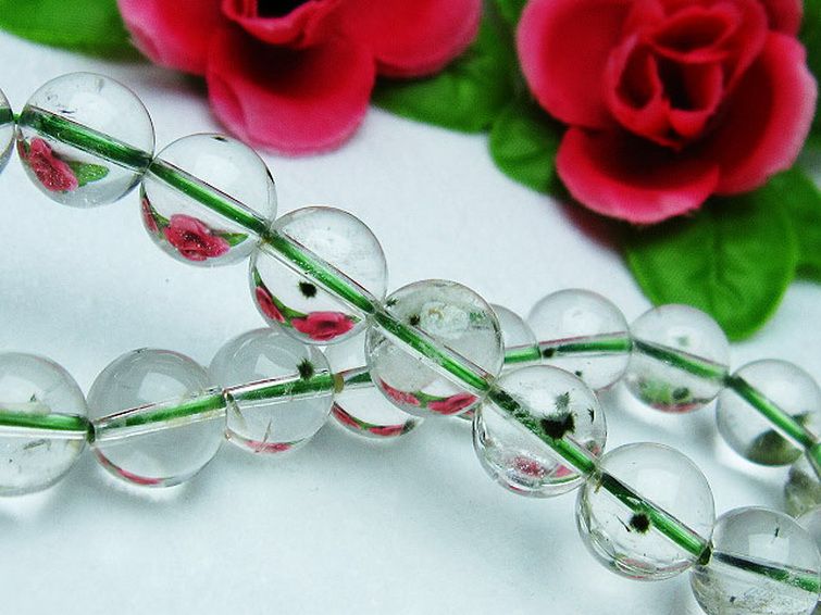 ホランダイト入り 水晶 ブレスレット 10mm [K1-2264] 3枚目