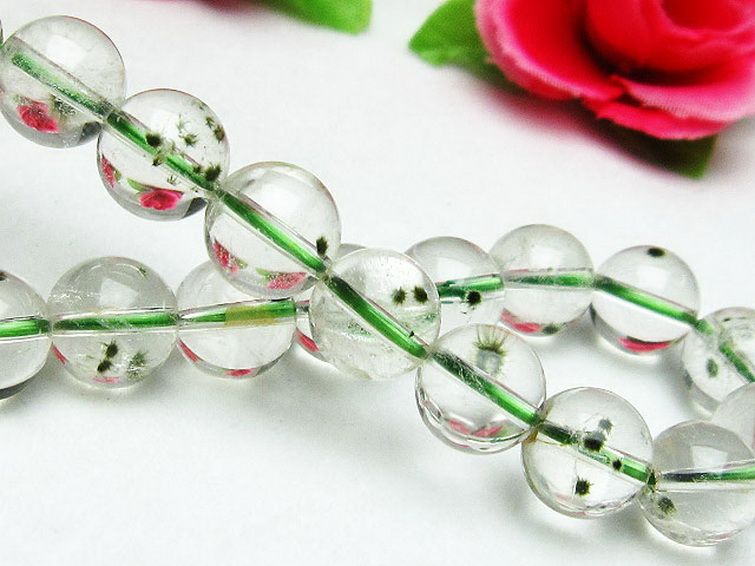 ホランダイト入り 水晶 ブレスレット 10mm [K1-2275] 3枚目