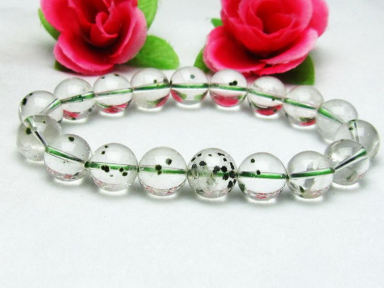 ホランダイト入り 水晶 ブレスレット 11mm [K1-2289] 2枚目