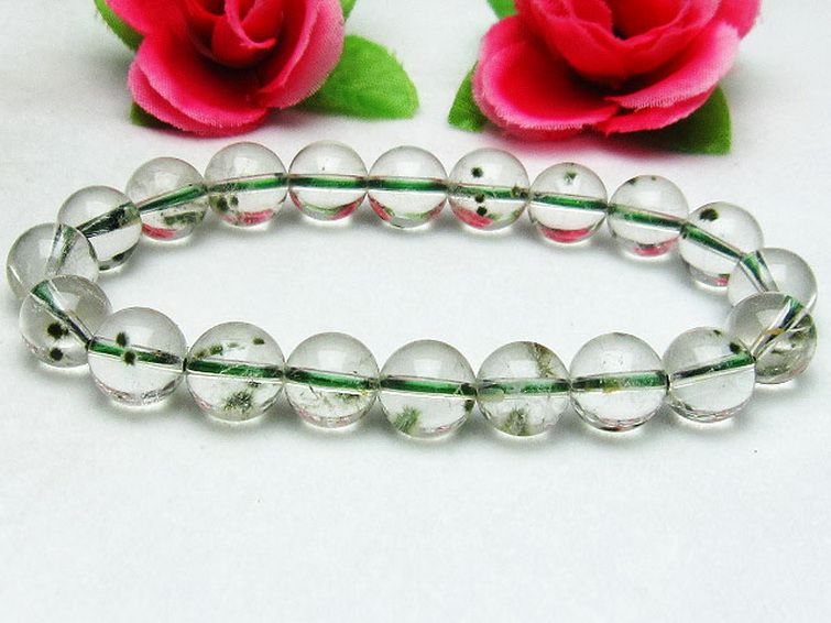 ホランダイト入り 水晶 ブレスレット 10mm [K1-2290] 2枚目