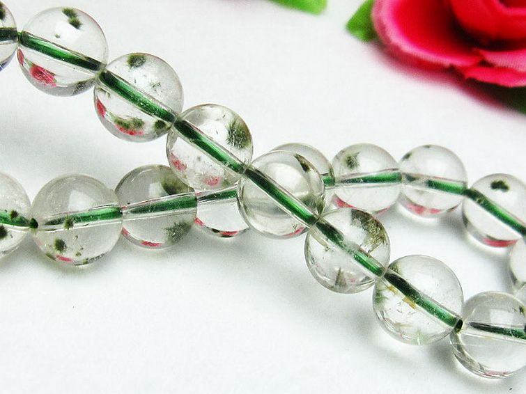 ホランダイト入り 水晶 ブレスレット 10mm [K1-2290] 3枚目