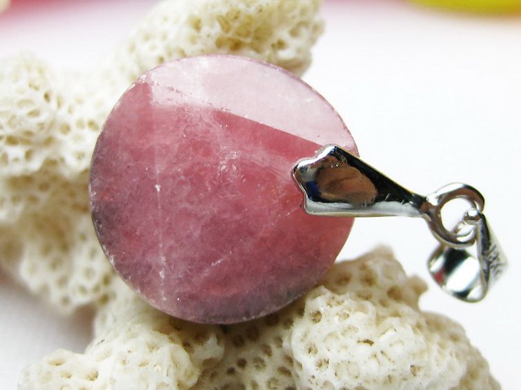 インカローズ ロードクロサイト 大衛星 ペンダント [K1-603] 3枚目