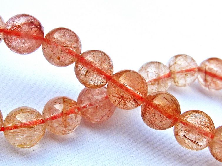 赤プラチナルチル ブレスレット 9mm [k106-22] 3枚目