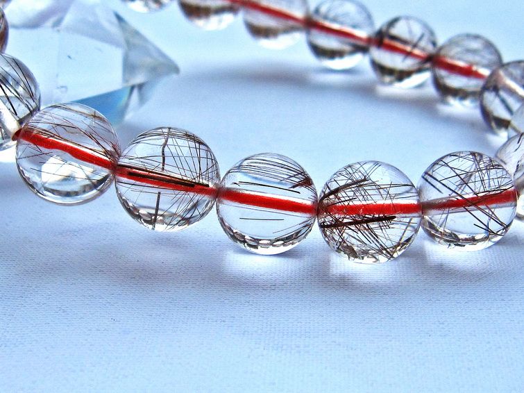 赤プラチナルチル ブレスレット 11mm [k106-36] 2枚目