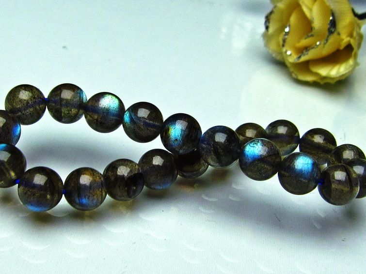 ラブラドライト ブレスレット 8mm [k121-3] 2枚目