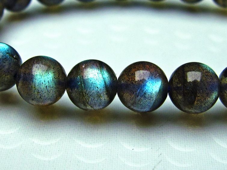 ラブラドライト ブレスレット 8mm [k121-3] 3枚目