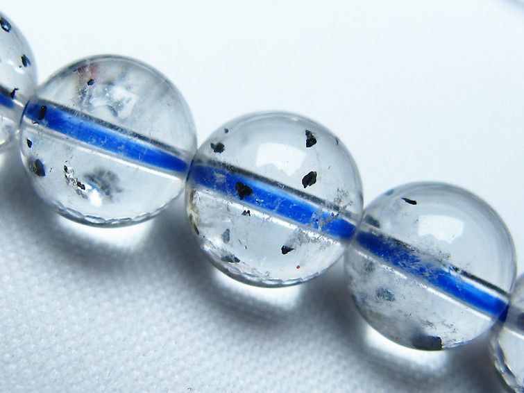 ブ ルーストロベリークォーツ水晶 ブレスレット 8mm [L352-274] 2枚目